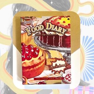 🆕 🎉 kawaii aesthetic dessert A6 grid notebook journal